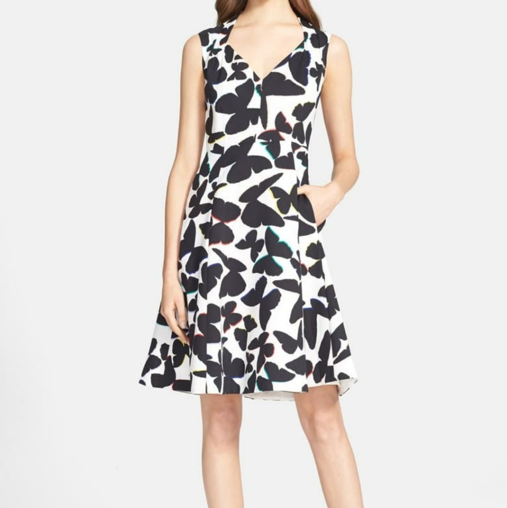Kate Spade Butterfly fit and flare dress, size 2